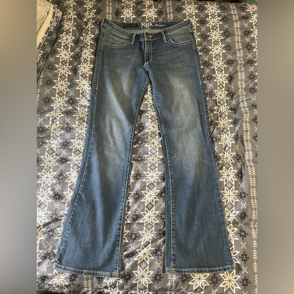Wrangler Blue Boot Cut Jeans Classic Style